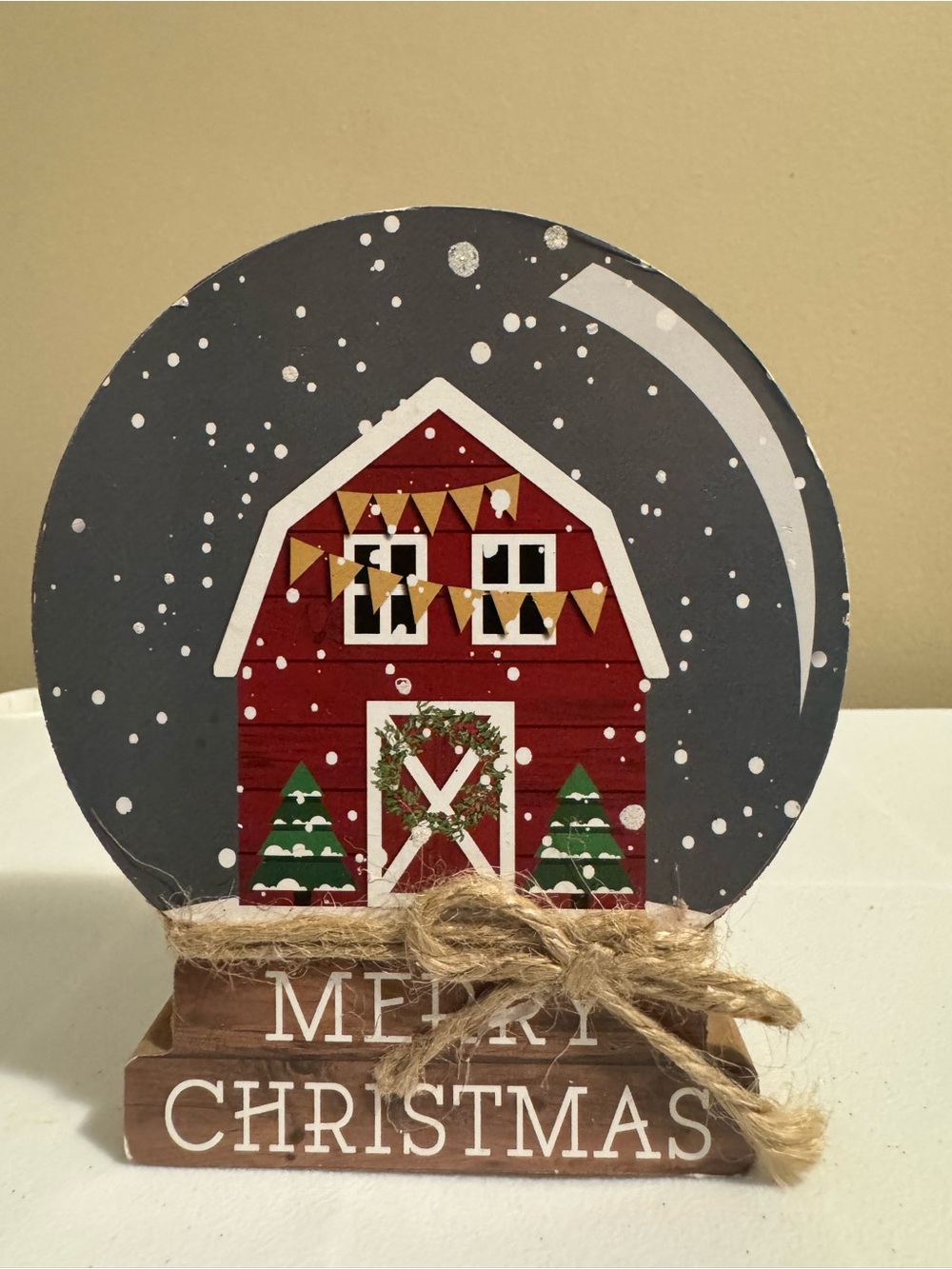 Christmas Wooden Tabletop Decor Accent